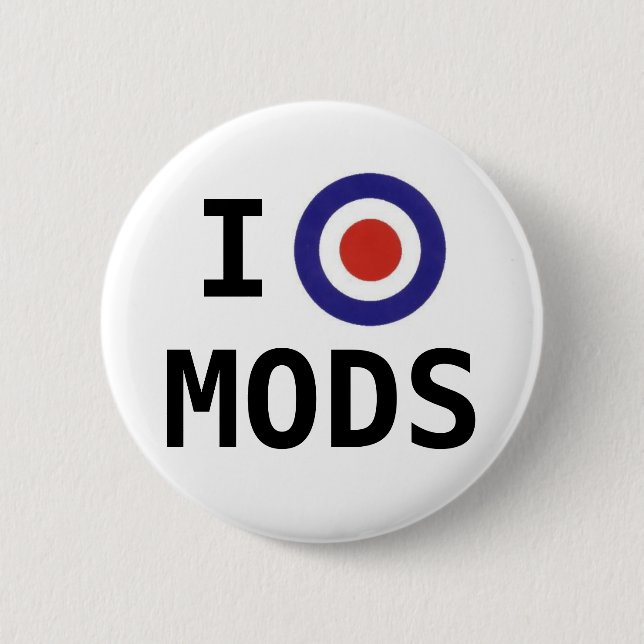 I Love Mods Button (Front)