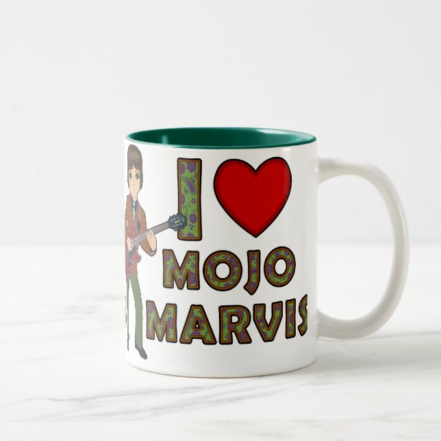 I Love Mojo Marvis Two-Tone Coffee Mug (Right)