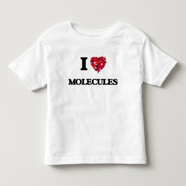 I Love Molecules Toddler T-Shirt (Front)