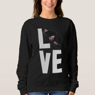 I Love Moles Day Women Cute Little Mole Love 1 Sweatshirt