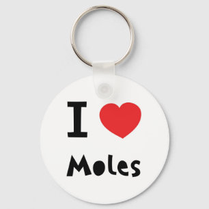 I love moles key ring