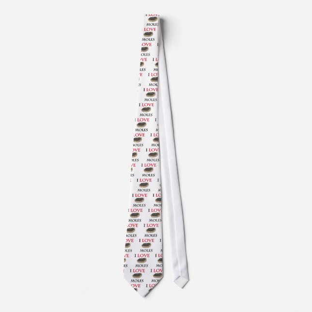 I Love Moles Tie (Front)