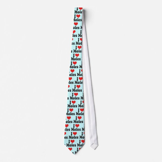 I Love Moles Tie (Front)