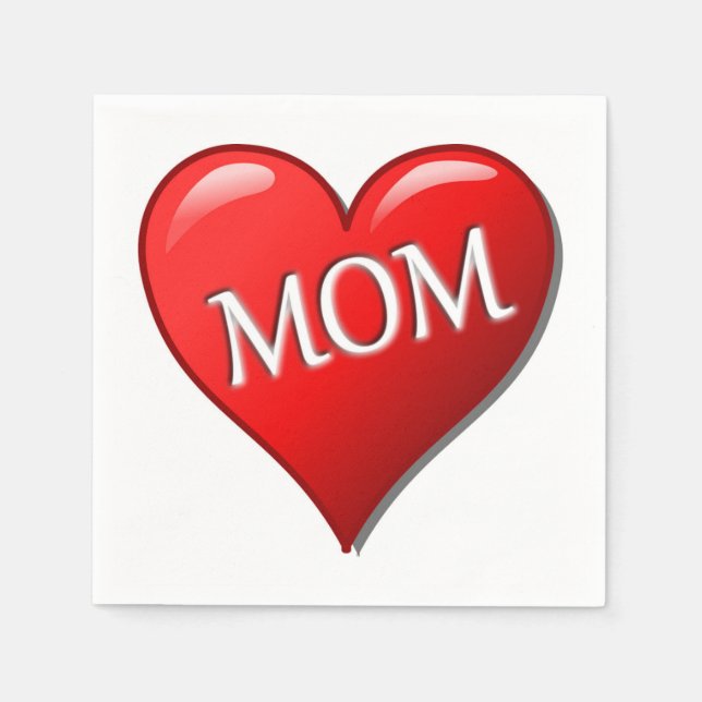 I LOVE MOM NAPKIN (Front)