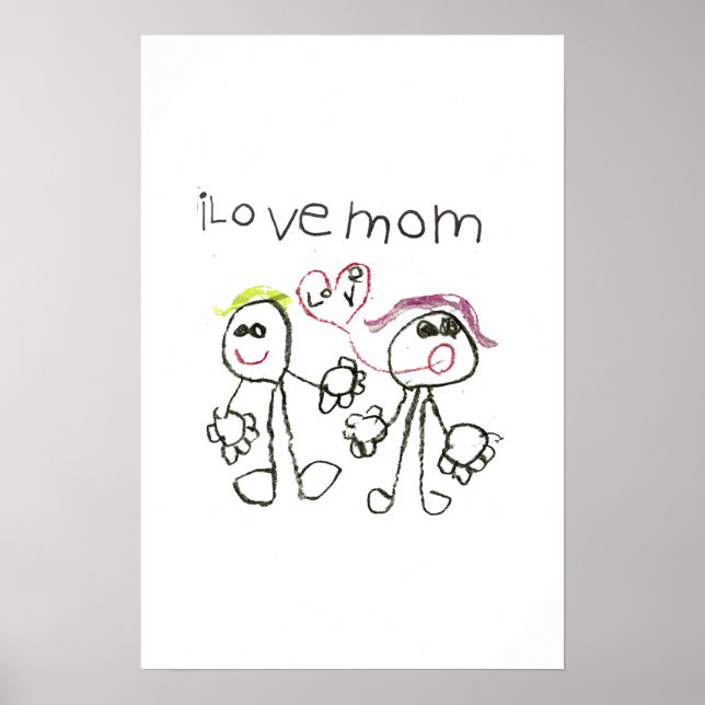 i love mom poster (Front)