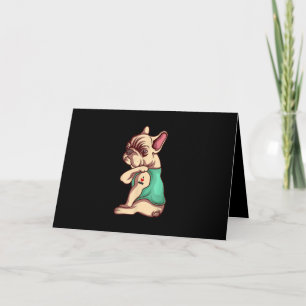 I Love Mom Tattoo Lover Funny French Bulldog Gift Card
