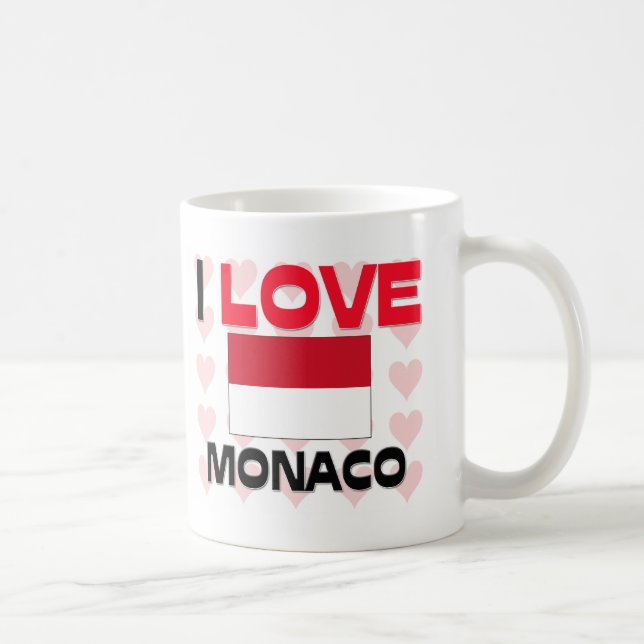 I Love Monaco Coffee Mug (Right)