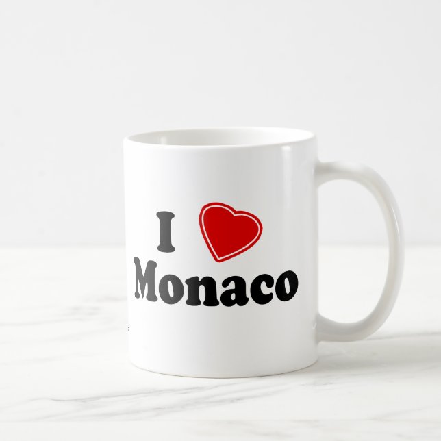 I Love Monaco Coffee Mug (Right)