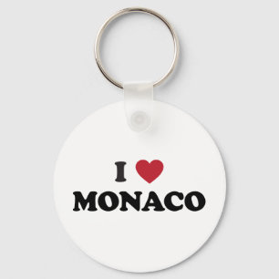 I Love Monaco Key Ring