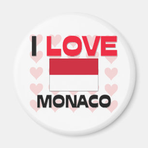 I Love Monaco Magnet