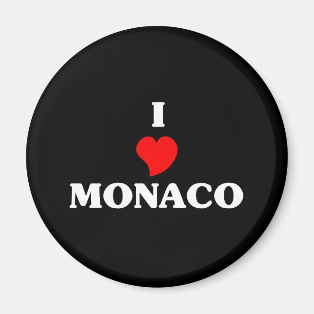 I Love Monaco Magnet (Front)
