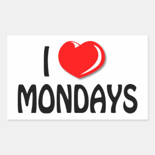 I Love Mondays Sticker