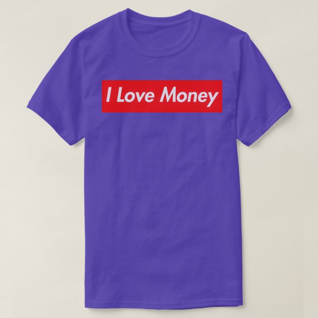 I Love Money and FOREX Extreme Investor T-Shirt (Design Front)