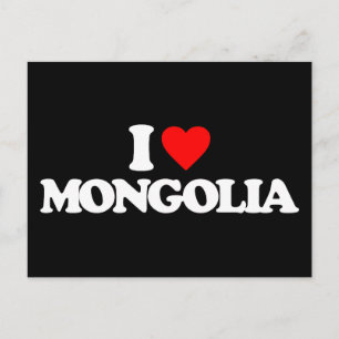 I LOVE MONGOLIA POSTCARD