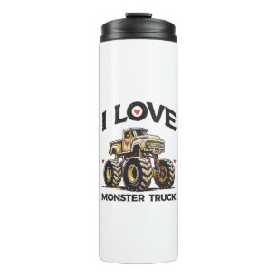 I Love Monster Truck Thermal Tumbler