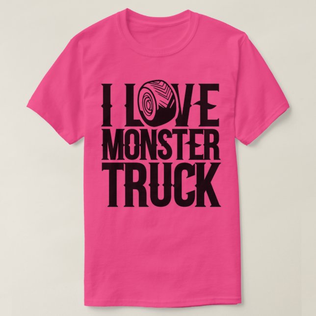 I Love Monster Trucks 7 T-Shirt (Design Front)