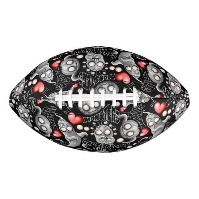 I Love Monsters 'cause People Sucks American Football (Front)