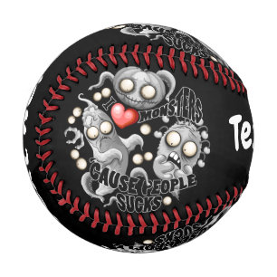 I Love Monsters 'cause People Sucks Baseball