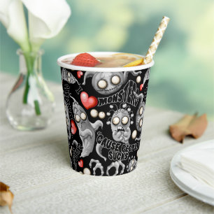 I Love Monsters 'cause People Sucks Paper Cups