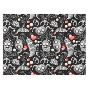 I Love Monsters 'cause People Sucks Tablecloth