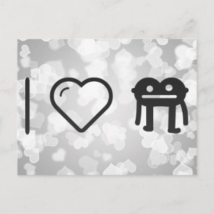 I Love Monsters Postcard