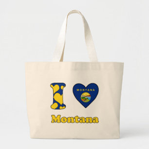 I love Montana Large Tote Bag