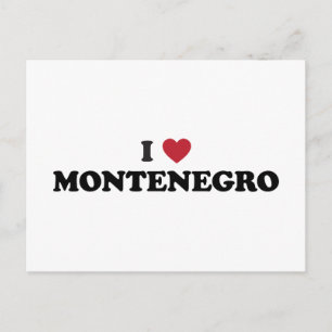 I Love Montenegro Postcard