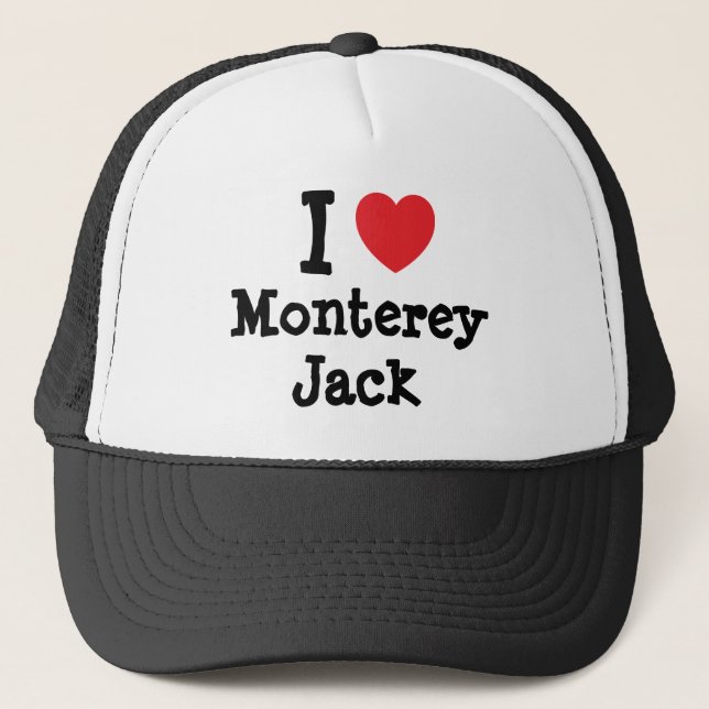I love Monterey Jack heart T-Shirt Trucker Hat (Front)