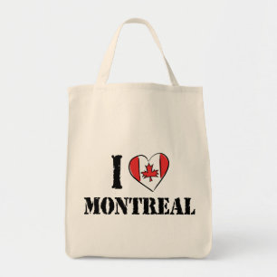 I Love Montreal Canada Tote Bag
