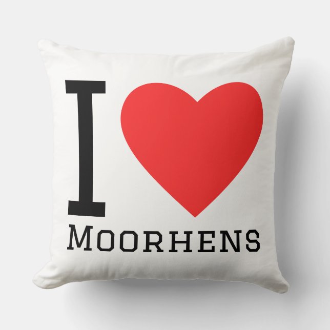 I love moorhens cushion (Front)