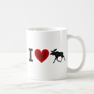 I Love Moose Coffee Mug