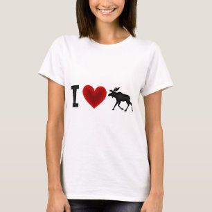 I Love Moose T-Shirt