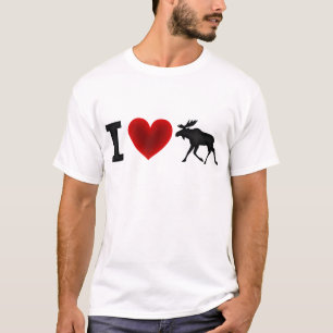 I Love Moose T-Shirt