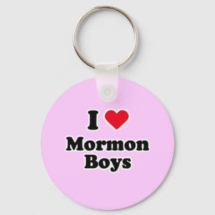I love mormon boys key ring
