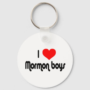 I Love Mormon Boys Key Ring