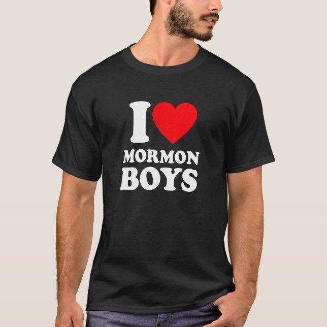 I Love Mormon Boys Shirt (Front)