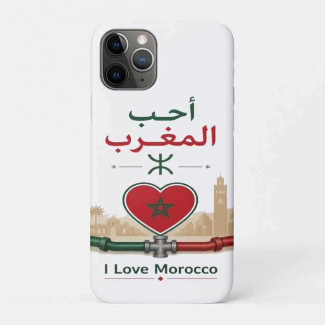 I Love Morocco Case-Mate iPhone Case (Back)