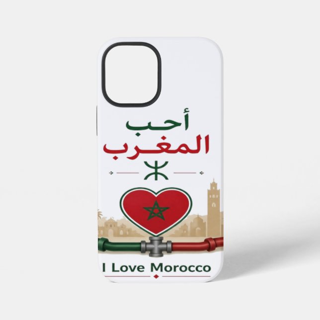 I Love Morocco iPhone Case (Back)