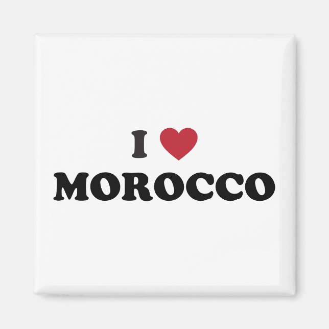 I Love Morocco Magnet (Front)