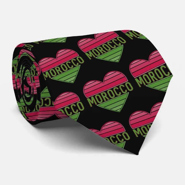 I Love Morocco, Moroccan Heart Tie (Rolled)
