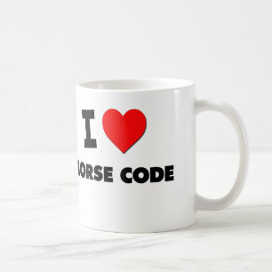 I Love Morse Code Coffee Mug