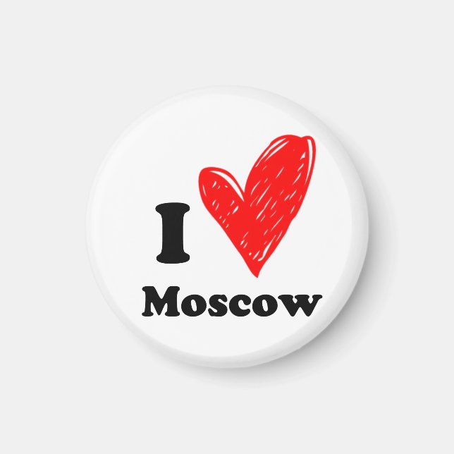 I love Moscow Magnet (Front)