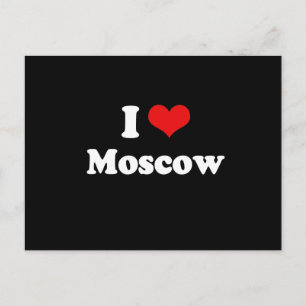 I LOVE MOSCOW POSTCARD