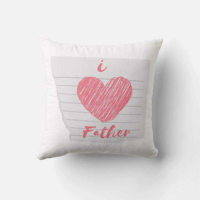 i love mother/father cushion (Back)