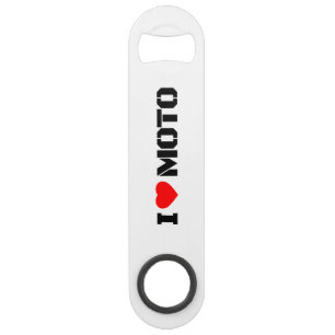 I Love Moto Bottle Opener