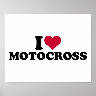 I love Motocross Poster