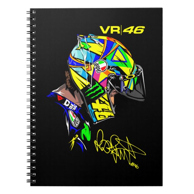 I Love Motorcycle Art Gift For Bikers Notebook (Front)