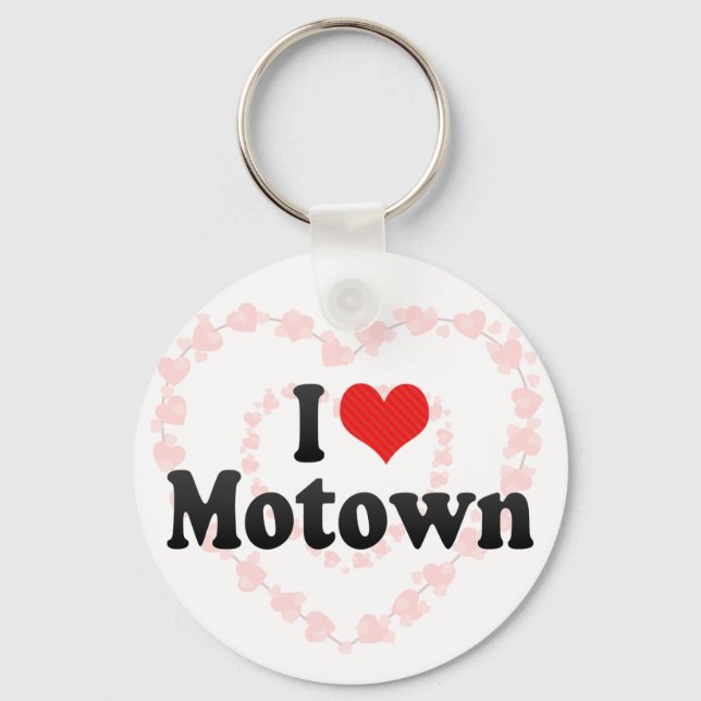 I Love Motown Key Ring (Front)