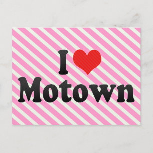 I Love Motown Postcard