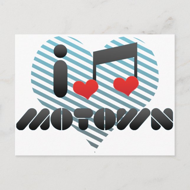 I Love Motown Postcard (Front)